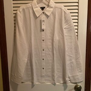 NWT - Ann Taylor Womens Button DownTop Size XL